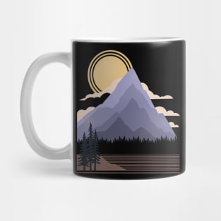 minimalist mountain view Mug